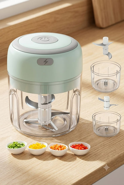 ChopPro™ – Portable Electric Mini Food Chopper / تشوب برو™ – قطّاعة طعام كهربائية صغيرة محمولة